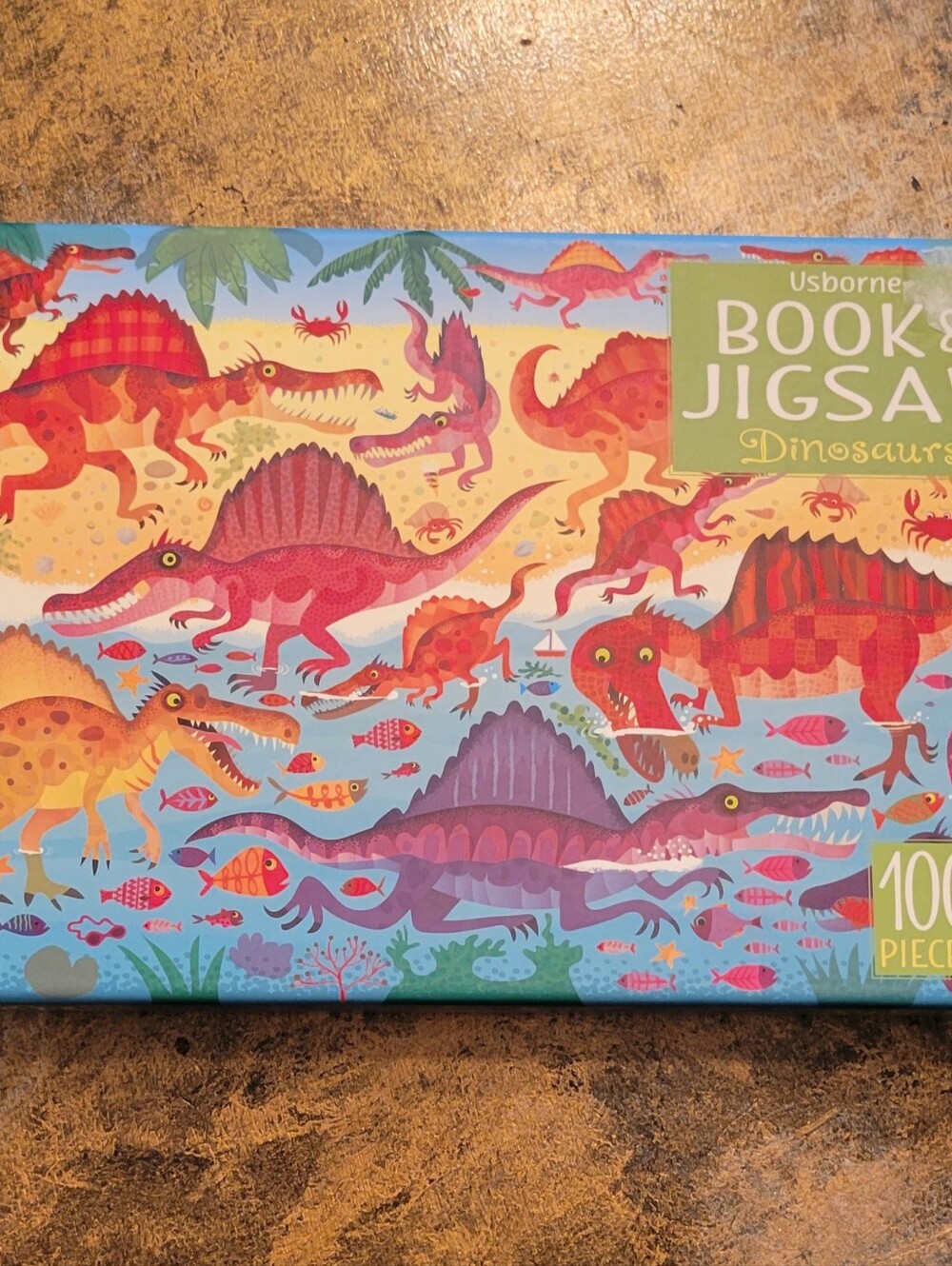 Usborne Dinosaurs Jigsaw Puzzle 100 Pieces. Complete In Box. GUC